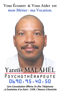 Yannis MALAHËL 0690954050 Psychothérapeute à Domicile 7j/7