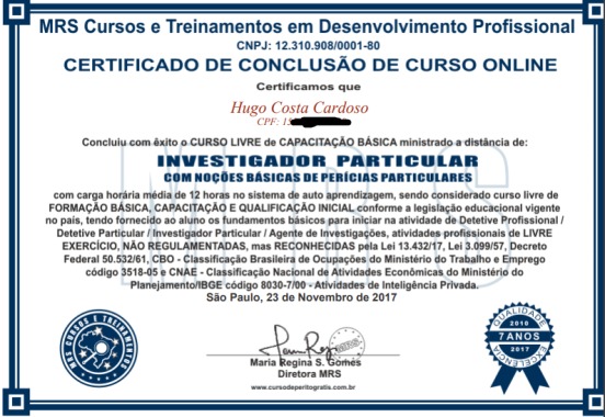 certificado