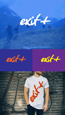 Логотип для компании exit+ / разработка логотипа Москва , Самара . www.dkstudio.org