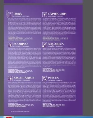 My article ''Zodiac Signs Predictions of 2016'' in Switzerland's Global Magazine, ''Excellence International''
