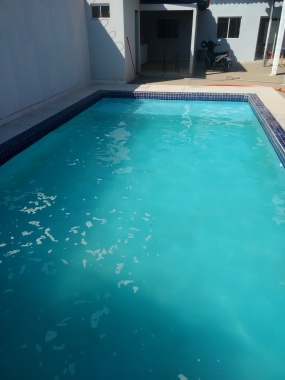 Piscina B, depois do tratamento e limpeza