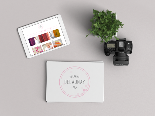 identité visuelle et site web pour une photographe.