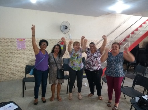 Foto do final dos encontros em grupos