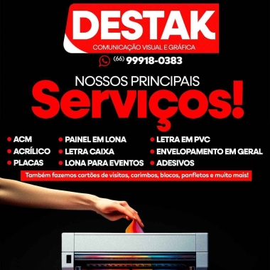 Destak Comunicação Visual E Gráfica Em Rondonópolis